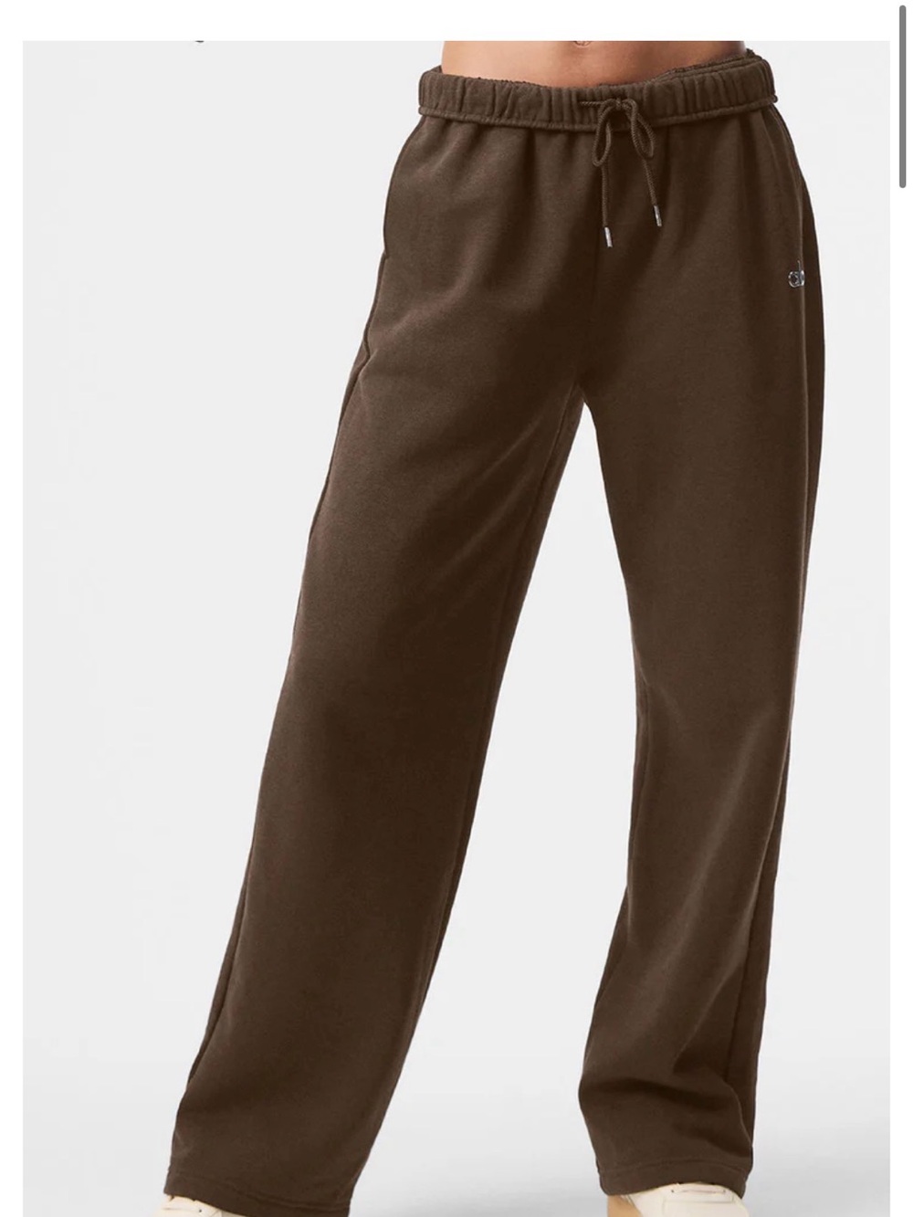 Alo Accolade straight leg sweatpants xs espresso brown